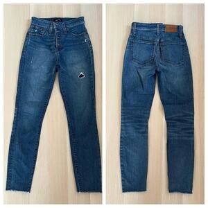 J.Crew Curvy Toothpick Jeans Raw Hem 26 X 27”